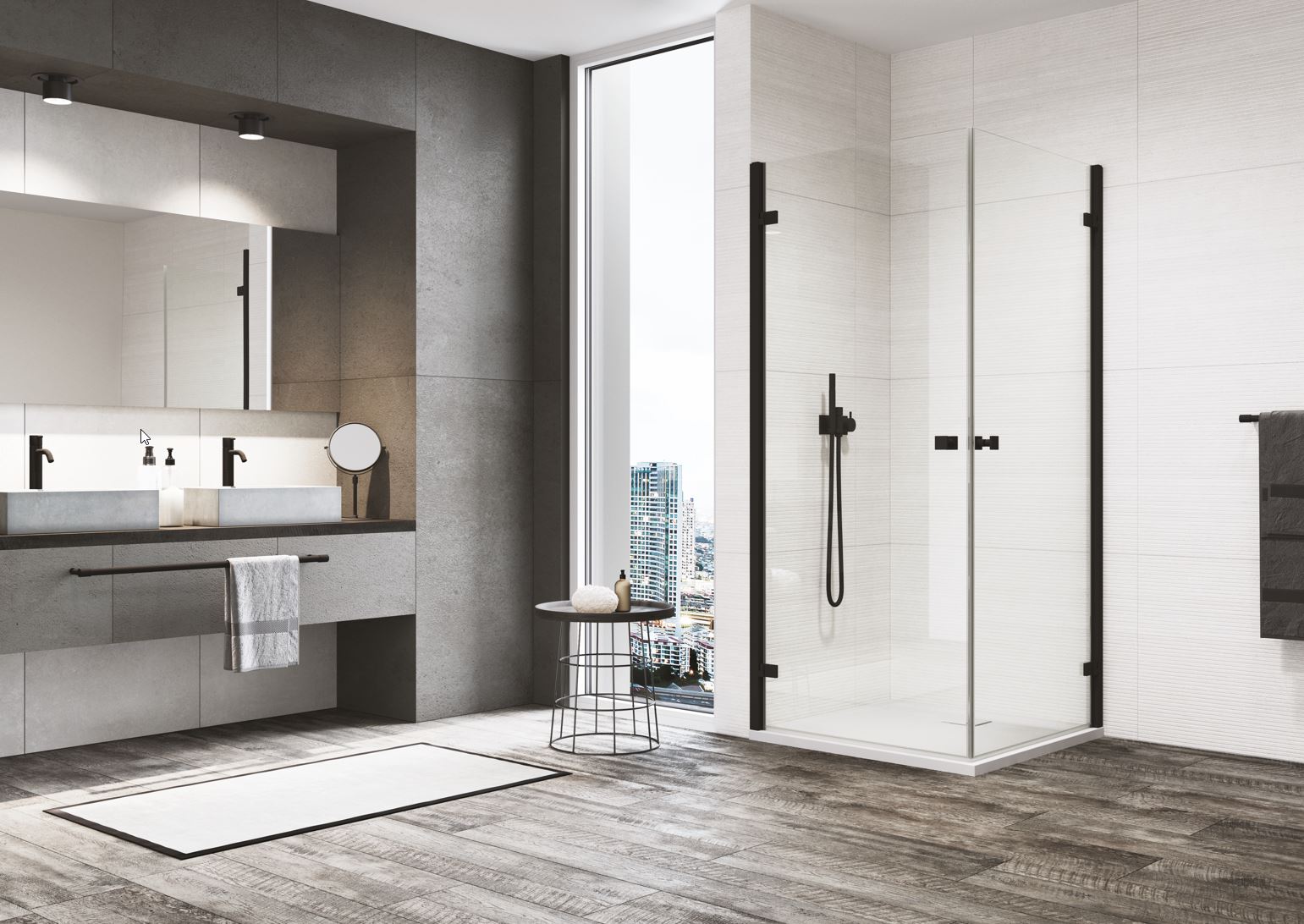 Novinky sprchové kouty a zástěny walk-in od Sanswiss
