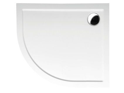 Polysan RENA R 90 x 80 cm sprchová vanička 72891 litý mramor pravá