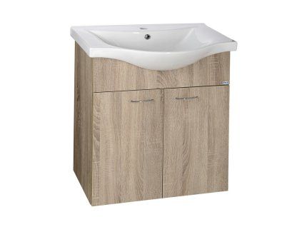 Aqualine KERAMIA FRESH 50065 umyvadlová skříňka 60 cm dub platin
