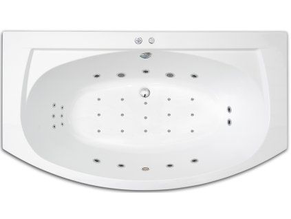 3062 viriva vana titan flat 180 x 100 cm 9 velkych masaznich trysek 6 malych masaznich trysek 15 air trysek 1 led osvetleni