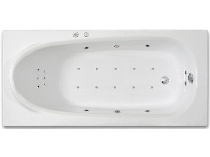 9440 viriva vana rhey flat 170 x 75 cm 4 velke masazni trysky 8 malych masaznich trysek 10 air trysek 1 led osvetleni