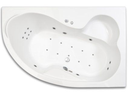 1463 viriva vana nike flat 160 x 105 cm 4 velke masazni trysky 8 malych masaznich trysek 10 air trysek 1 led osvetleni