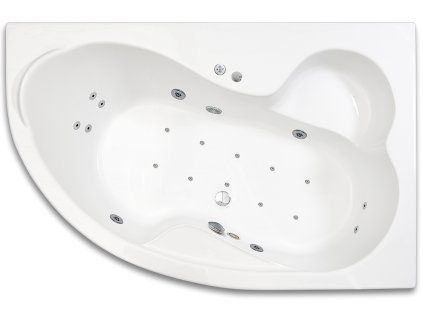 1469 viriva vana nike luxus 160 x 105 cm 4 velke masazni trysky 6 malych masaznich trysek 10 air trysek 1 led osvetleni