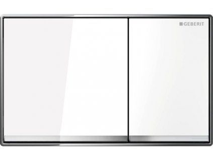 Geberit Omega 60 115.081.SI.1 ovládací tlačítko bílé sklo