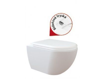 Creavit FREE závěsné wc + bidet 2v1 bílá FE320