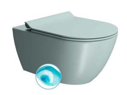 Sapho Pura 881515 WC závěsné 55 x 36 cm ghiaccio dual-mat