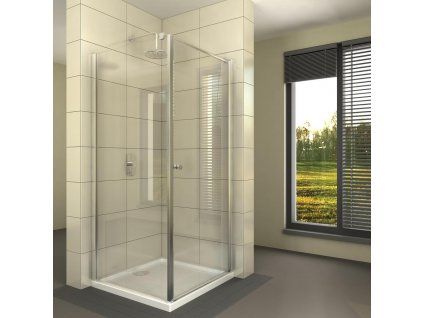 Radaway EOS KDJ 90 x 100 cm 37533-01-01NR sprchový kout pravý sklo Transparent