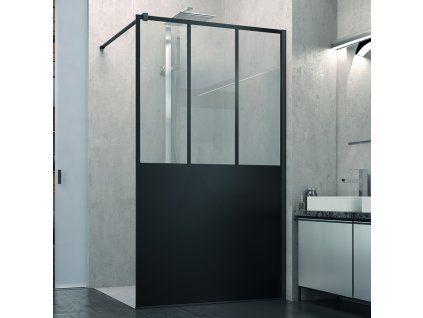 SanSwiss Ronal WALK-IN EASY 100 cm sprchová zástěna sklo Loft 69 STR4P1000669