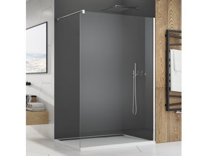 SanSwiss Ronal WALK-IN EASY 90 cm sprchová zástěna sklo Transparent STR4P0900907