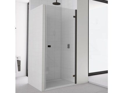 SanSwiss Ronal ANNEA Black 70 cm pravé sprchové dveře sklo Transparent AN1CD07000607