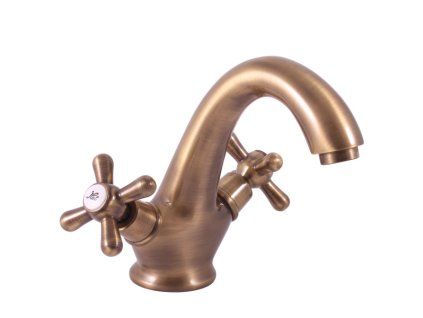 1372 2 morava retro umyvadlova baterie bez vypusti stara mosaz bronz mk128 0sm rav slezak barva stara mosaz bronz rozmer 3 8