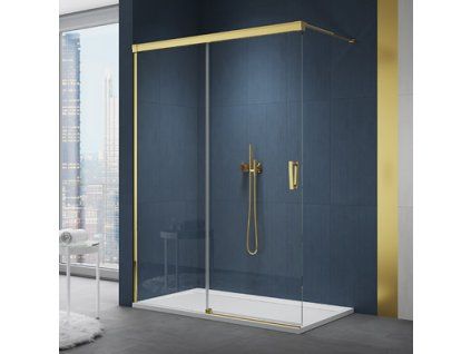 SanSwiss Ronal WALK-IN CADURA 140 cm levá sprchová zástěna sklo Shade CAW2G1401268