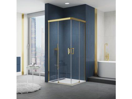 SanSwiss Ronal CADURA 90 cm pravé sprchové dveře sklo Shade CAE2D0901268