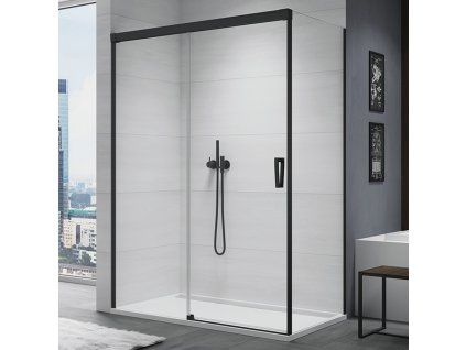SanSwiss Ronal CADURA 140 cm levé sprchové dveře sklo Transparent CAS2G1400607