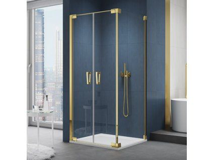 SanSwiss Ronal CADURA 90 cm sprchové dveře sklo Transparent CA2C0901207