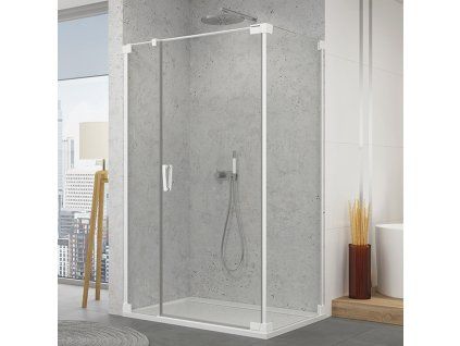SanSwiss Ronal CADURA 90 cm pravé sprchové dveře sklo Transparent CA31CD0900907