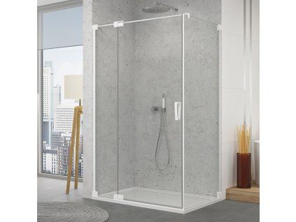 SanSwiss Ronal CADURA 90 cm levé sprchové dveře sklo Transparent CA13G0900907