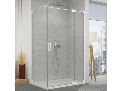 SanSwiss Ronal CADURA 90 cm pravé sprchové dveře sklo Transparent CA13D0900907
