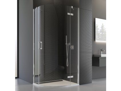 SanSwiss Ronal PUR 80 x 80 cm pravý sprchový kout sklo Transparent P3PD500801007