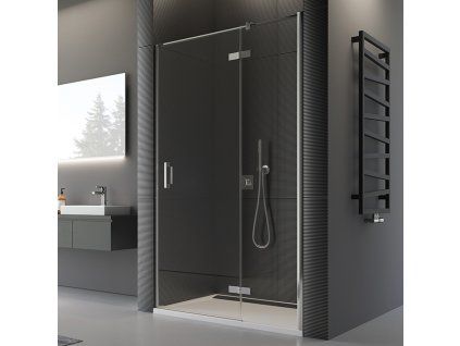 SanSwiss Ronal PUR 140 cm pravé sprchové dveře sklo Durlux PU13PD1401022