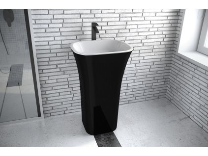 13983 volne stojici umyvadlo assos blackwhite