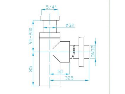 10130 umyvadlovy sifon chrom kulaty
