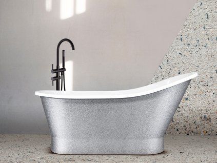 14789 volne stojici vana gloria glam stribrna