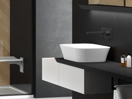 14126 umyvadlo assos blackwhite na desku