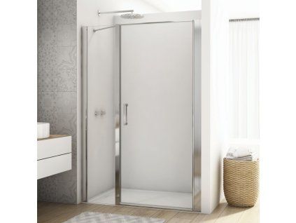 SanSwiss DIVERA 160 cm jednokřídlé dveře - aluchrom/sklo Transparent D22T31100605007