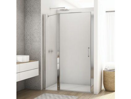 SanSwiss DIVERA 90 cm jednokřídlé dveře - aluchrom/sklo Screen D22T13070205087