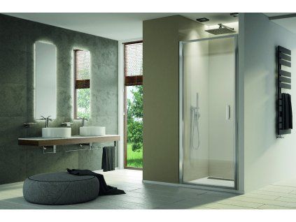 SanSwiss TOP-LINE S 130 cm dveře pravé - elox/sklo Durlux TLS2D1300122