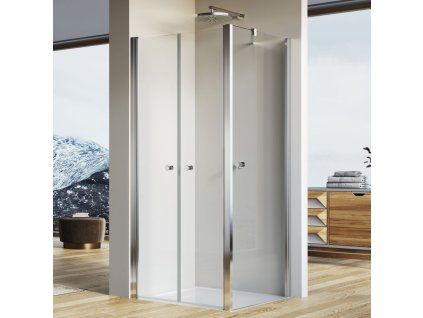 SanSwiss SOLINO 100 cm boční stěna v 90° - aluchrom/sklo Transparent SOLT210005007