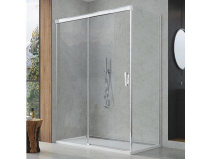 SanSwiss Cadura 100 cm boční stěna v 90° - aluchrom/sklo Screen CAST1005087