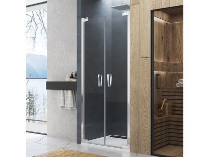 SanSwiss Cadura 110 cm dvoukřídlé dveře - aluchrom/sklo Screen CA2C1105087