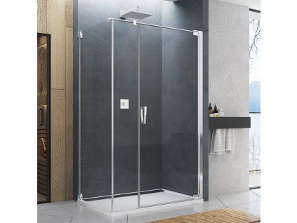 SanSwiss Cadura 100 cm boční stěna v 90° - aluchrom/sklo Screen CAT51005087