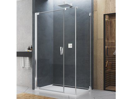 SanSwiss Cadura 120 cm jednokřídlé dveře - aluchrom/sklo Screen CA31CG1305087