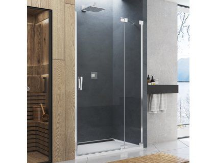 SanSwiss Cadura 110 cm jednokřídlé dveře - aluchrom/sklo Screen CA13D1105087