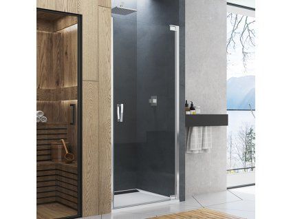 SanSwiss Cadura 100 cm jednokřídlé dveře - aluchrom/sklo Screen CA1CD1005087