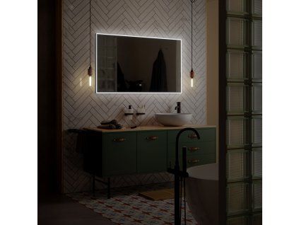 Nimco 13000 LED zrcadlo podsvícené 80 x 70 cm s dotykovým senzorem černá ZPC 13003V-90
