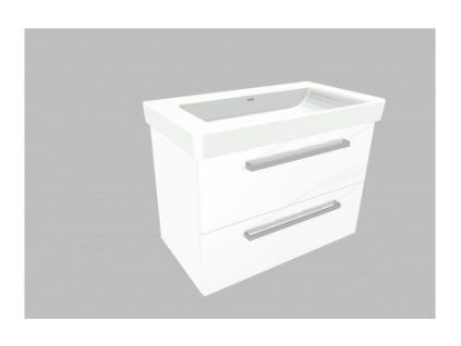 Krajcar KE Elegant koupelnová skříňka s umyvadlem 85 x 65 x 45 cm bílá KE85
