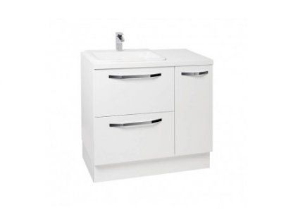 Krajcar PM pračkový modul s umyvadlem 114 x 91 x 51 cm umyvadlo vlevo bílá PMCV114