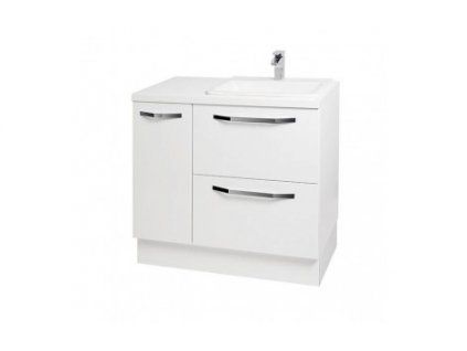Krajcar PM pračkový modul s umyvadlem 114 x 91 x 51 cm umyvadlo vpravo bílá PMCB114