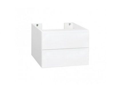 Krajcar PKQ Push koupelnová skříňka 65 x 37 x 49 cm s výřezem na sifon bílá PKQ1.65