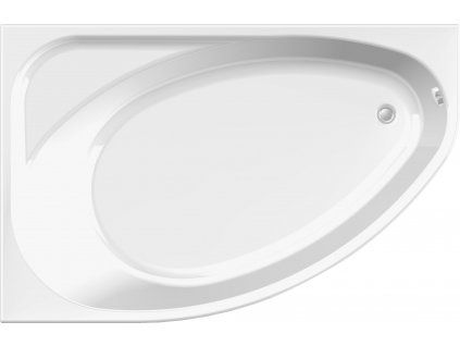 Vagnerplast HAPI vana 170 x 110 cm asymetrická s podporou levá VPBA170HAP3LX-04  + Nohy k vaně ZDARMA