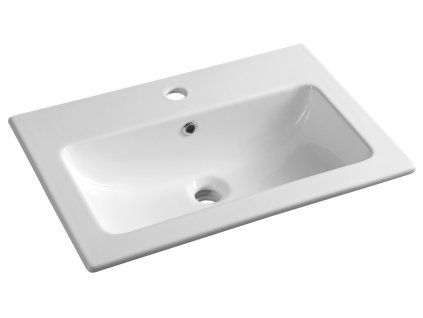 Sapho PRACTICO keramické umyvadlo nábytkové 60 x 40cm s přepadem bílá 44060