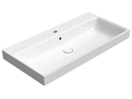 GSI NUBES keramické umyvadlo 100 x 50 cm s přepadem Extra Glaze bílá 9623111