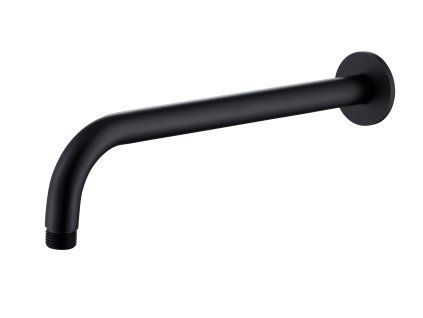 21942 kulaty drzak hlavove sprchy ze zdi black
