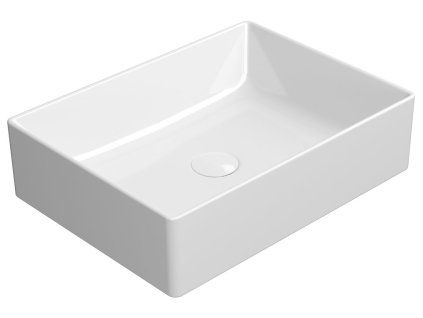 GSI Kube X keramické umyvadlo na desku 50 x 37 cmExtraGlaze bílá 942911