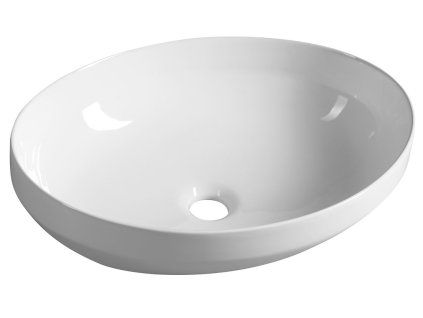 Aqualine keramické umyvadlo na desku 50,5 x 37 cm bílá 50361