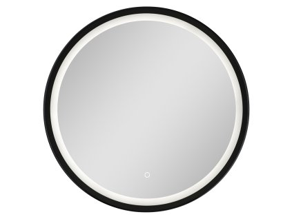 23175 zrcadlo s led osvetlenim geisa black
